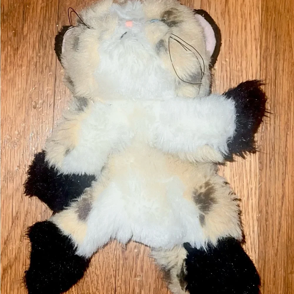 Vintage Tyco 1993 Kitty Kitty Jungle Kittens Plush Tan Leopard Spot Cat-No Bow